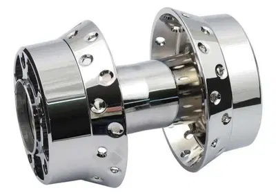 Mozzo posteriore 40 fori Cromato doppia flangia Pe  - Annuncio 8559451