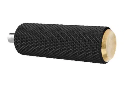 Pedalino cambio Fusion Knurled gomma nera, ottone Arlen Ness - Annuncio 8555369