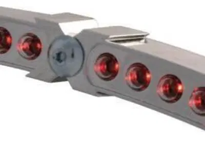 Faro posteriore LED X-WING omologato cromato Custo  - Annuncio 8557892