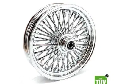 Ruota anteriore cromata Big Spoke 48 raggi 16”x 3,  - Annuncio 8560266