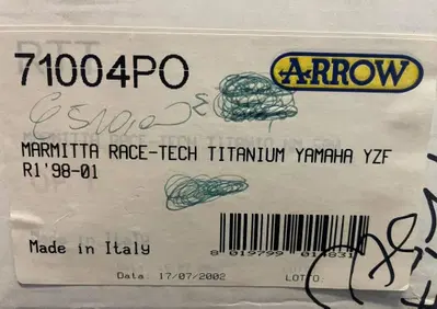 marmitta ARROW race-tech titanio yamaha YZF R1 98- - Annuncio 9438588