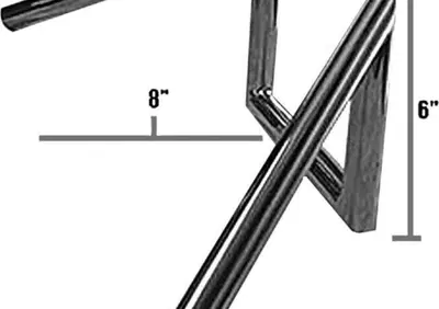 Manubrio Z Bar 1", alto 6", Largo 62cm, Cromato, c Jammer - Annuncio 8558664