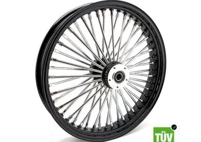 Ruota anteriore nera e cromo Big Spoke 48 raggi 21  - Annuncio 8560282