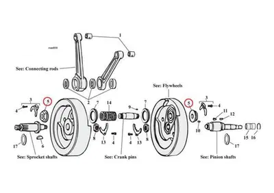 Dadi spinotto di biella Per Big Twin dal 1936 al 1  - Annuncio 8559784