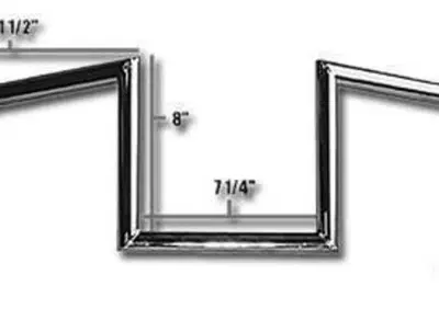 Manubrio Z Bar 1", alto 8", Largo 72cm, Cromato, c Jammer - Annuncio 8558665