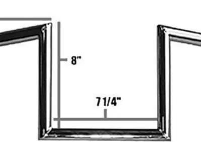 Manubrio Z Bar 1", alto 8", Largo 72cm, Cromato, s Jammer - Annuncio 8558666