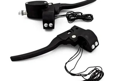 Comandi manubrio Custom neri singolo disco con fri  - Annuncio 8562246