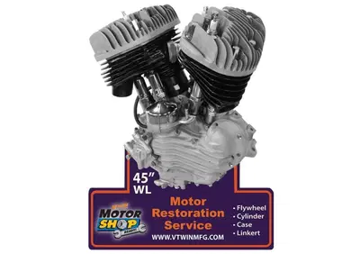 Insegna metallica motore Flathead V-Twin  - Annuncio 9446005