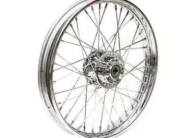 Ruota anteriore a 40 raggi cromata 21x2,15 per Dyn  - Annuncio 9210842