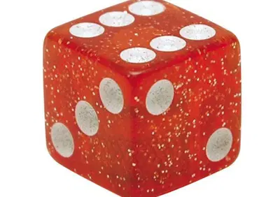 Tappini valvola Dice glitterati rossi Trik Topz  - Annuncio 8558591