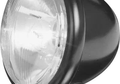 Faro anteriore 4 1/2" omologato nero Custom Chrome  - Annuncio 8557925