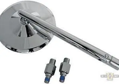 Specchietto rotondo cromato Omologato Custom Chrom  - Annuncio 8546726