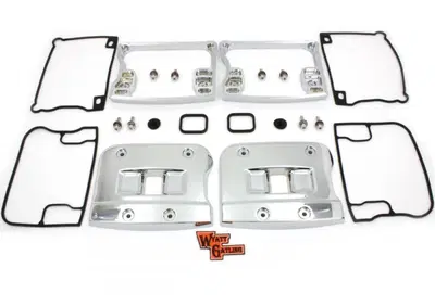 Coppia coperchi e inserti intermedi cromati rocker  - Annuncio 8827885