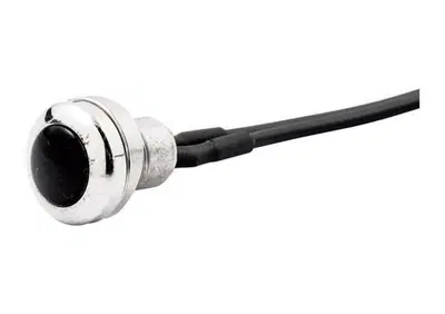 Pulsante mini lucido bottone nero - diametro 12mm  - Annuncio 8554599