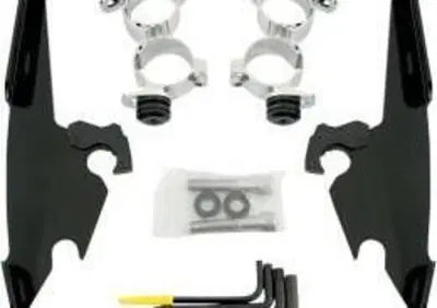 Kit sgancio rapido nero per parabrezza Memphis Fat  - Annuncio 8563816