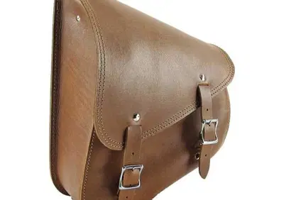 Borsa laterale in vera pelle liscia marrone Long R  - Annuncio 8547949