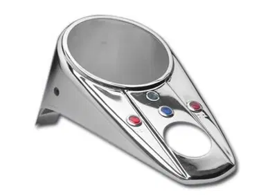 Cruscotto cromato a tre luci senza kit montaggio r  - Annuncio 8550357