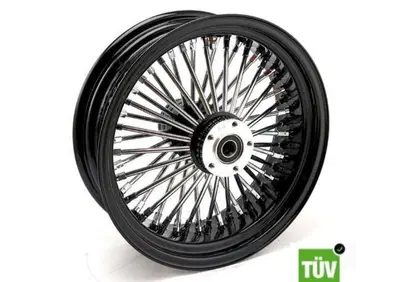 Ruota posteriore nera e cromo Big Spoke 48 raggi 1  - Annuncio 9482399