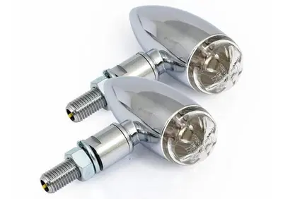frecce a led Micro Bullet cromate lente chiara omo  - Annuncio 8551944