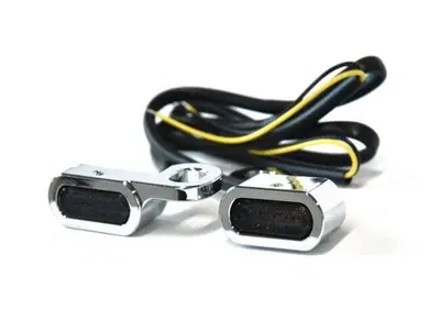 Frecce cromate con lenti fume' omologate a LED per  - Annuncio 8560517