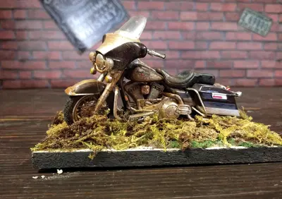 Diorama con Road King nero American Wheels  - Annuncio 8829118