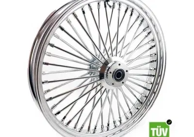 Ruota anteriore cromata Big Spoke 48 raggi 23”x 3,  - Annuncio 8560289