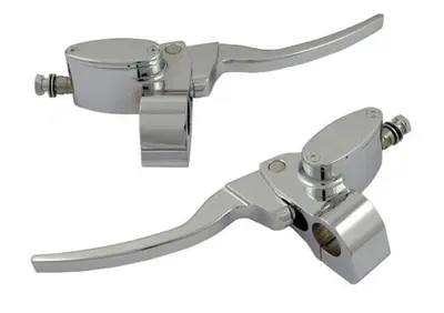 Comandi manubrio Custom cromati singolo disco con  - Annuncio 8562251