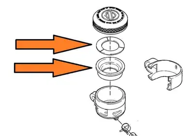 Kit guarnizione vaschetta pompa freno posteriore p  - Annuncio 9491164