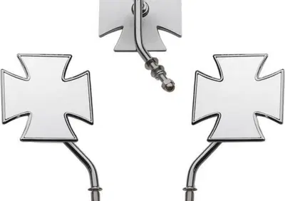 Specchietto Maltese reversibile a stelo corto crom  - Annuncio 8546692