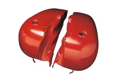 Serbatoio benzina 3,5 galloni Fatbob tappi a camma  - Annuncio 9131102