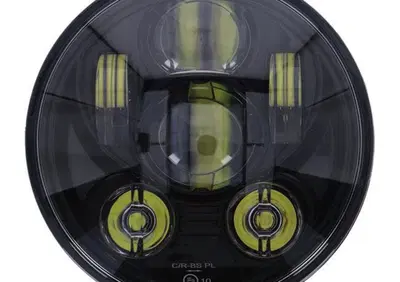 Parabola LED omologata da 5-3/4" nera con luce ana  - Annuncio 9355043