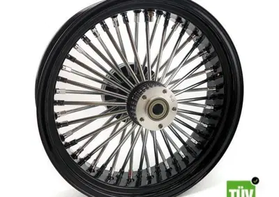 Ruota posteriore nera e cromo Big Spoke 48 raggi 1  - Annuncio 8560296