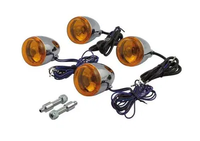 Frecce a lampadina cromate lenti arancio con suppo  - Annuncio 8551985