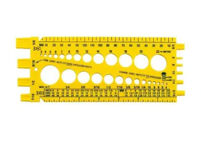 Calibro per viti e dadi sia a pollici che a millim  - Annuncio 8554119