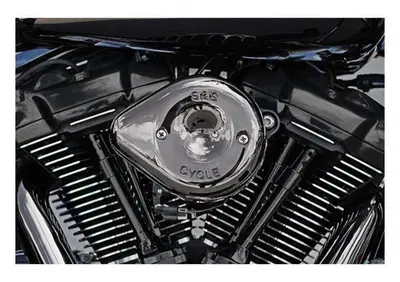 Filtro aria S&S Stealth Mini Teardrop CROMONERO pe  - Annuncio 9505605