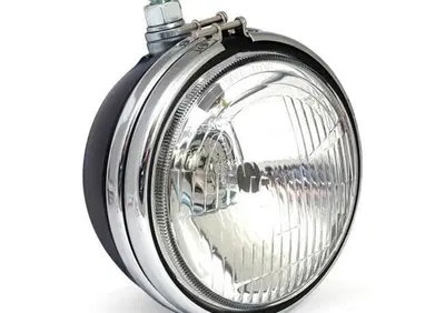 Faro anteriore 5 3/4" nero omologato replica - Annuncio 8558011