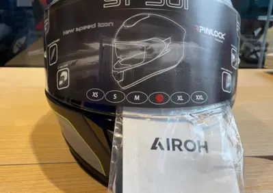 CASCO AIROH ST501 GRIGIO RIFINITURE NERE E GIALLE - Annuncio 9523090