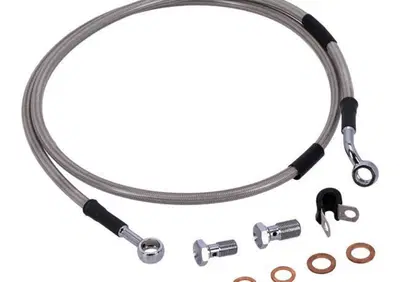 Tubo freno ant treccia inox per Dyna FXD dal 1996 Goodridge - Annuncio 9552434