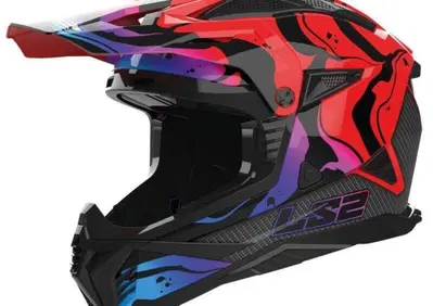 casco offroad LS2 MX708 Fast 2 Wash rosso - Annuncio 9597778