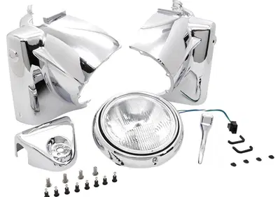 Kit faro nacelle cromato per Touring e Road King d Zodiac - Annuncio 9616341