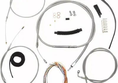 Kit cavi per manubrio alto 12'' (30 cm) inox per S La Choppers - Annuncio 9623432