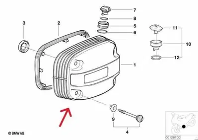 Coperchio testa sinistro BMW - Annuncio 9624194
