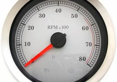 Contagiri elettronico 4" bianco e inox per Dyna Su Drag Specialties - Annuncio 9636427