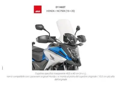 CUPOLINO GIVI PER HONDA NC750X CODICE D1146ST - Annuncio 9641443