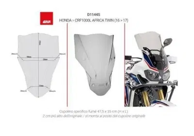 CUPOLINO FUME' GIVI PER HONDA CRF 1000 L CODICE D1 - Annuncio 9644069