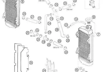 54835026033 MANICOTTO RADIATORE TERMOSTATO Ktm - Annuncio 9645679