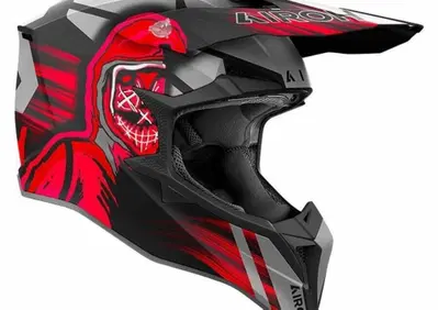 TRIMBOLIMOTO CASCO CROSS WRAAP CYBER RED – AIRWRC5 Airoh - Annuncio 9662199