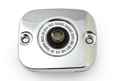 Coperchio pompa freno anteriore liscio cromato con  - Annuncio 9779502