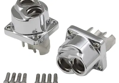 Coppia blocchetti guida punterie cromati per Dyna, Zodiac - Annuncio 9811559