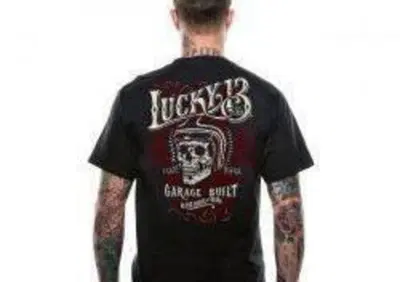 T-SHIRT LUCKY 13 SKULL BUILT Taglia M Colore Nero - Annuncio 9831971